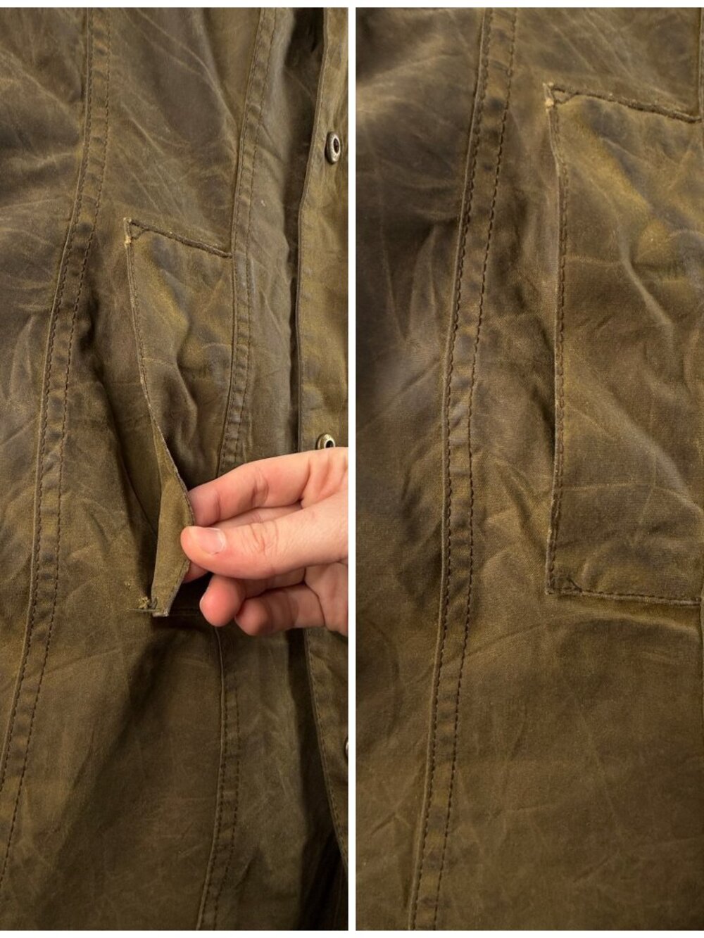 Barbour SMU Belsay Waxed Jacket Women Full Zip Size US 10 Insulated Brown Adult - Picture 12 of 16